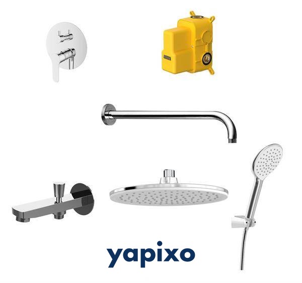 Bien Water Flowbox Sistemleri Round Ankastre Banyo Bataryası Seti - 2F