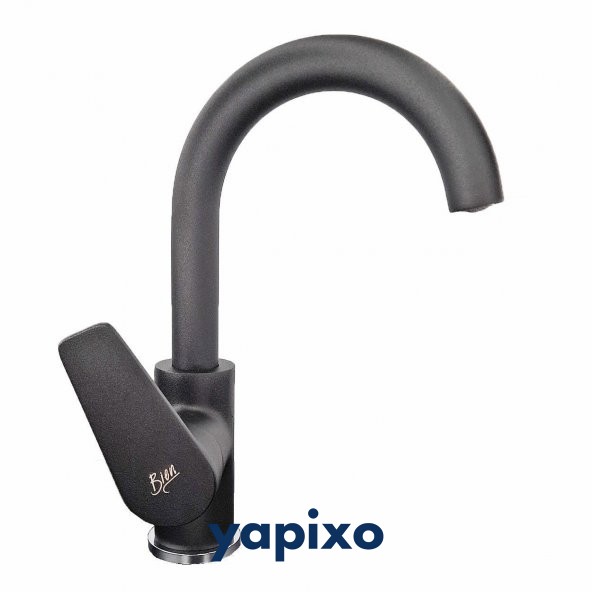 Bien Ferra Yüksek Tip Lavabo Bataryası - Mat Siyah / Krom